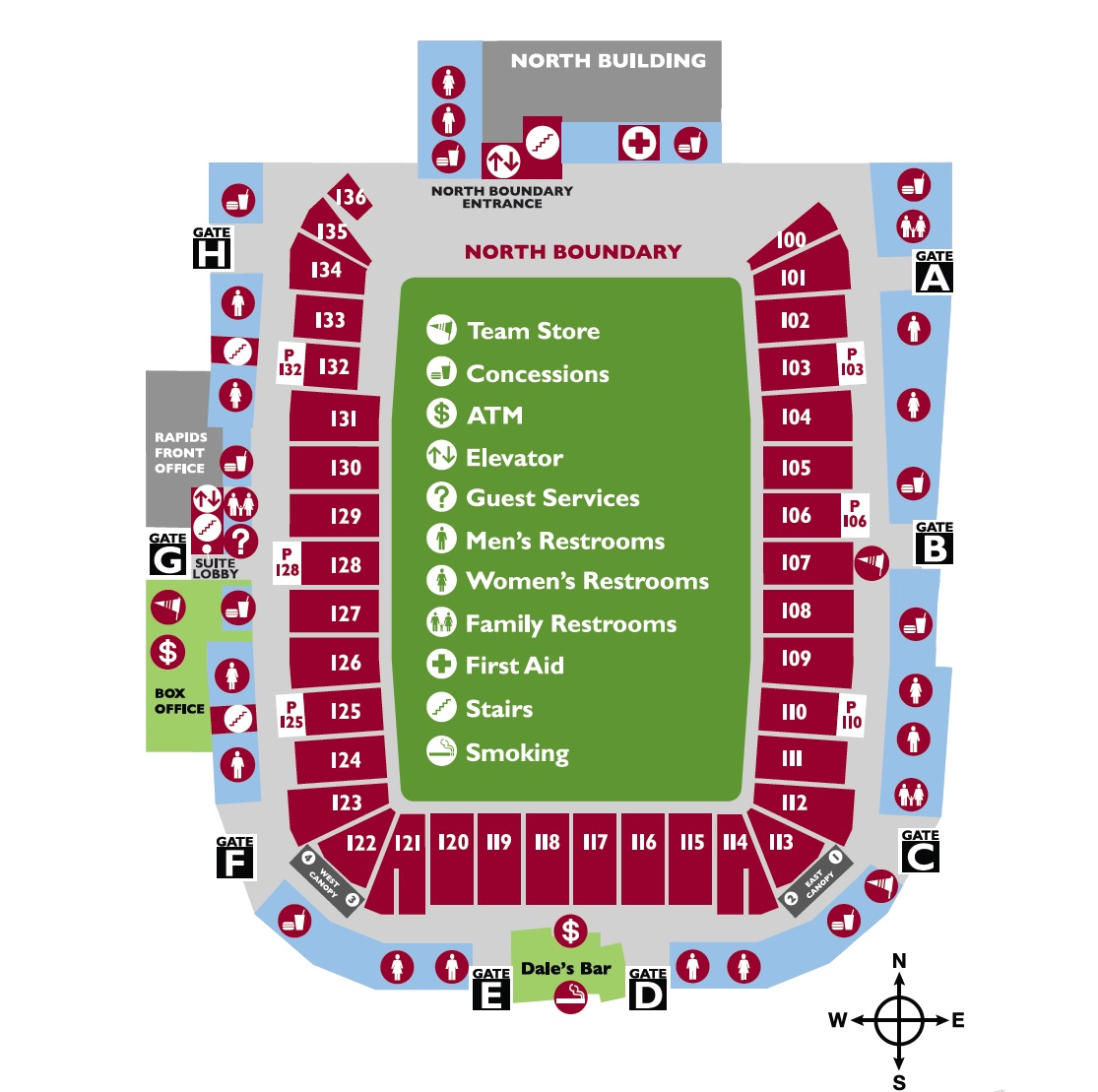 main concourse map